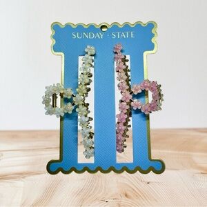 Sunday State Extra Large Floral Hair Clips